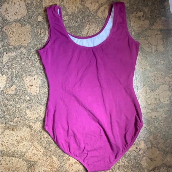 RASPBERRY DANZCUE DANCE LEOTARD - Picture 2 of 4